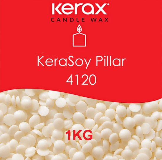 Kerax - 1KG - KeraSoy 4120 Pillar Cire - Pastilles - Cire de soja