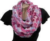 Colscarf Fin - Foulard Rond - Fuchsia - 84 x 50 cm (03527#)