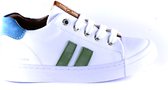 Chaussures à lacets | Filles, garçons | blanc vert | Cuir | Shoesme | Taille 31