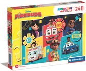 Clementoni - Puzzel 24 Stukjes Maxi Firebuds, Kinderpuzzels, 3-5 jaar, 24244