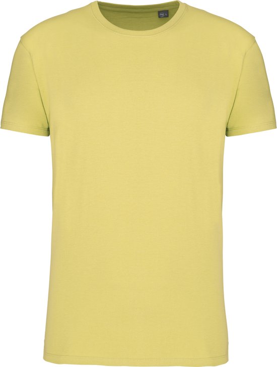 Lemon Yellow T-shirt met ronde hals merk Kariban maat L