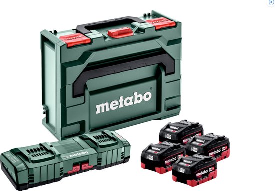 metabo LiHDX Akkupack 18 V 4,0 Ah - Hochleistungsakku mit Tabless- Technologie, Schnellladefähig - Kompatibel mit 18 V CAS Geräten - Lange Laufzeit, Robust und Zuverlässig für Extremanwendungen