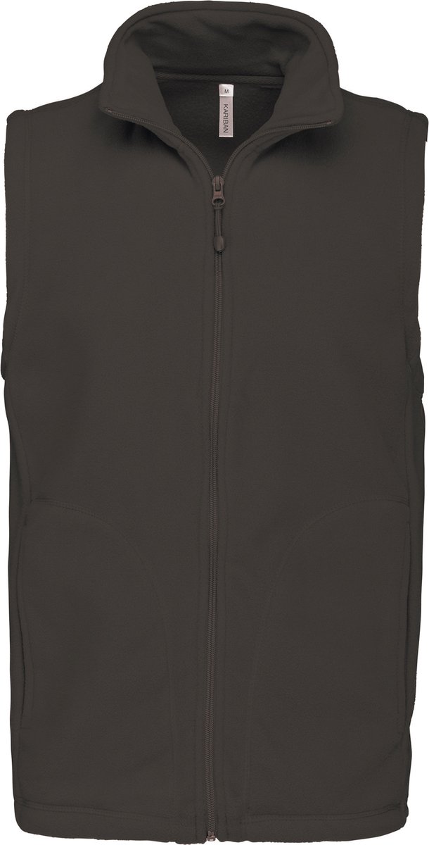 Fleecebodywarmer ‘Luca’ merk Kariban 3XL Donkergrijs