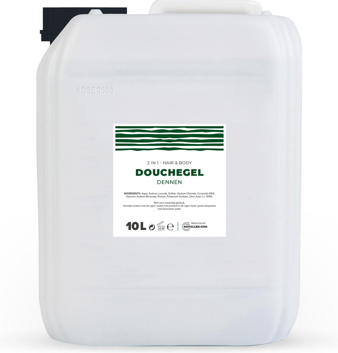 Douchegel - Dennen - 10 Liter - Jerrycan - Hair & Body - Navulling – Navullen