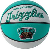 Wilson Team Retro Memphis Grizzlies Mini Ball WTB3200XBMEM, Unisexe, Wit, Basketball, Taille : 3