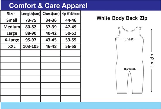 Hansop body & beenrits | Nachthemd | Zonder mouwen | Plukpak | Maat XXL (DE/NL/SE/PL, Alfabetisch, L, Regular, Regular, Standard, Wit Hansop body & beenrits | Nachthemd | Zonder mouwen | Plukpak | Maat XXL (DE/NL/SE/PL, Alfabetisch, L, Regular, Regular, Standard, Wit