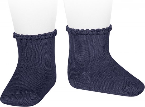 Cóndor Sokken Basic Pattern Cuff | 2748/4 | Navy/Donkerblauw | 0-3 mnd | maat 000