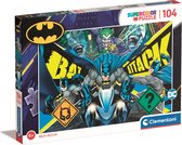Clementoni - Puzzel 104 Stukjes Batman, Kinderpuzzels, 6-8 jaar, 27174