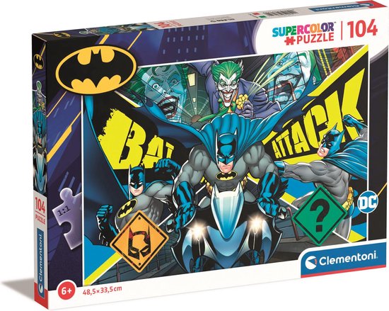 Clementoni - Kinderpuzzel - 104 Stukjes - Batman 2023 - Puzzel Vanaf 6 Jaar