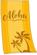 Aloha Strandlaken Zonnig Geel GOTS Gecertificeerd Maat. 93/170 cm