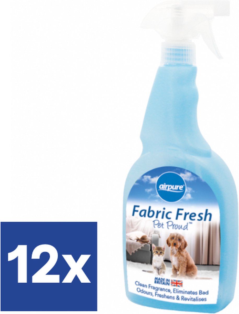 Airpure Textielverfrisser Pet Proud (Voordeelverpakking) - 12 x 750 ml