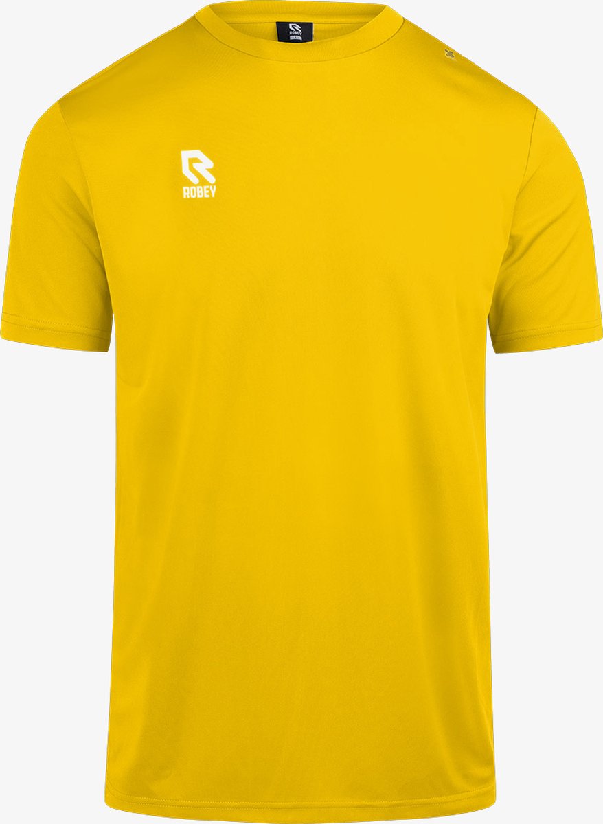 Robey Crossbar Shirt Korte Mouw Kinderen - Geel | Maat: 140