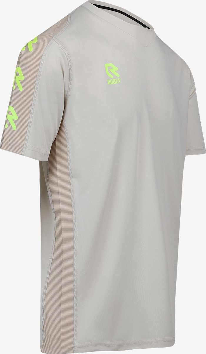 Robey Performance Shirt Korte Mouw Heren - Zand / Fluogeel | Maat: M