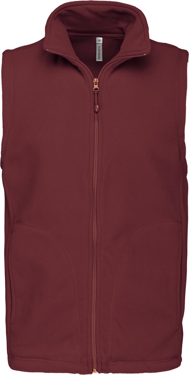 Fleecebodywarmer 'Luca' merk Kariban maat M Wine