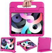 Hoes geschikt voor iPad Air 2022 kinderen Roze - Hoes geschikt voor iPad Air 4 10.9 kinderen Hoes - Hoes geschikt voor iPad 5th generatie hoesjes Kidsproof Backcover met handvat - Ntech
