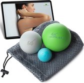 ULTIMATE RELIEF® - Bomb-Ball Original - Massage bal - Lacrosse bal - Massage roller voor Zelfmassage, Fascia training + Triggerpoint therapie