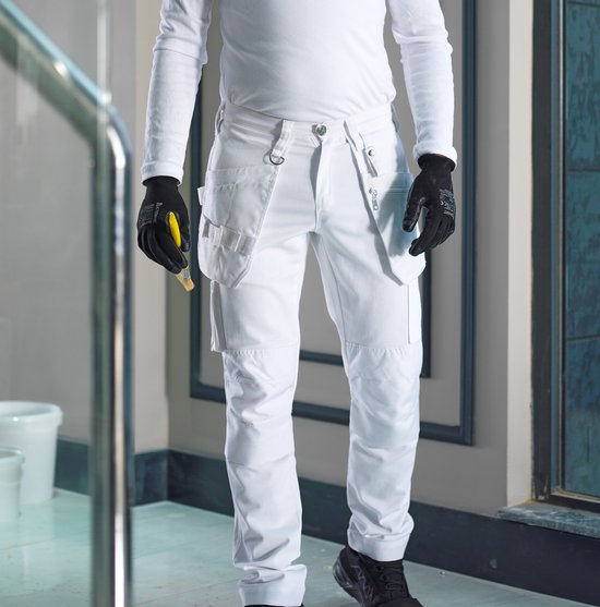 Pantalon de peintre résistant à l'eau Bitco BTC14W - Pantalon de travail - Homme - Wit - Taille 50