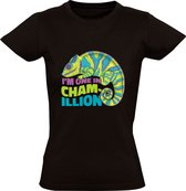 I'm One in Chamillion Dames T-shirt - dieren - kameleon - gedrag - camouflage - hagedis - reptiel - insect - grappig