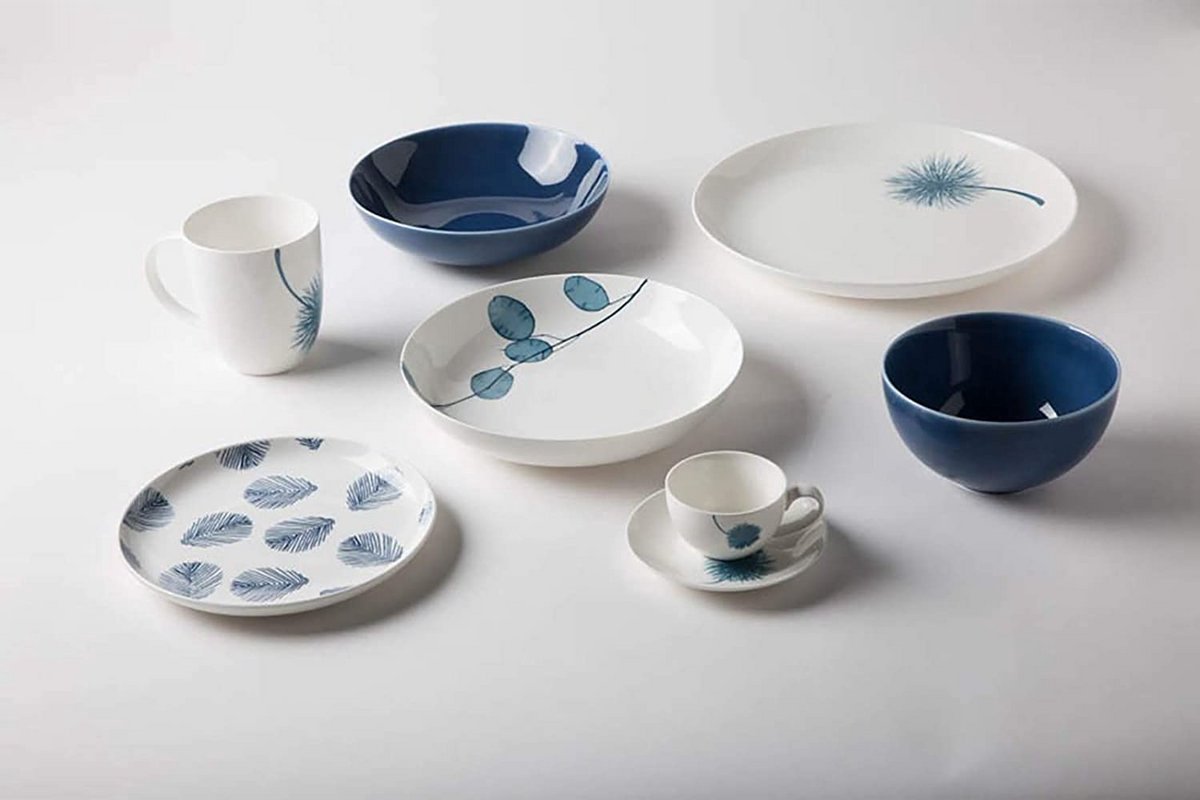 Rivaldi - Set van 6 bowls/kommen - Oceanic blue - 14*7.5cm