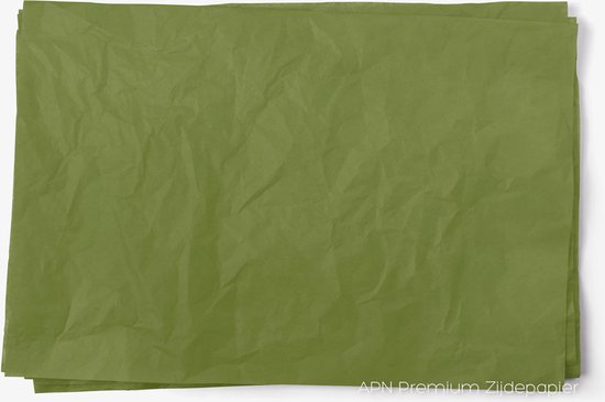 Zijdepapier Groen (mos) - 50 x 75cm - 17gr - 240 stuks - Premium Vloeipapier Moss Green