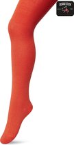 Bonnie Doon Biologisch Katoenen Maillot Meisjes Oranje maat 128/134 - Kinder Maillot - OEKO-TEX gecertificeerd - Bio Cotton Tights - Duurzaam Huidvriendelijk Bio Katoen - Fijne pasvorm - Gladde Naden - Oranje/Rood - Poinciana - BP053900.324