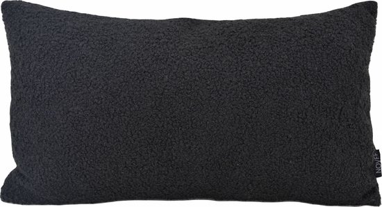 Sierkussen Bouclé Zwart | 30 x 50 cm | Polyester