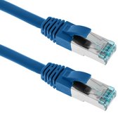 BeMatik - Ethernet netwerkkabel 50cm LAN SFTP RJ45 Cat. 7 Blauw