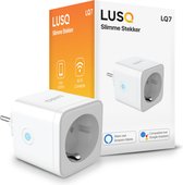 Prise intelligente LUSQ® - Prise Smart - Google Home et Amazon Alexa - Minuterie et compteur d'énergie via l'application pour smartphone - Smart Home -