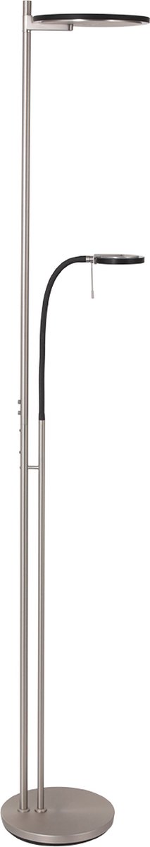 Vloerlamp - Bussandri Limited - Modern - Metaal - Modern - LED - L: 50cm - Voor Binnen - Woonkamer - Eetkamer - Zilver