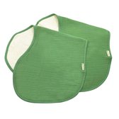 Smikkels - Schouderdoek Baby Spuugdoek - Set van 2 stuks - Groen - 100% Biologisch katoen - Hydrofiel met badstof - Dik en zacht
