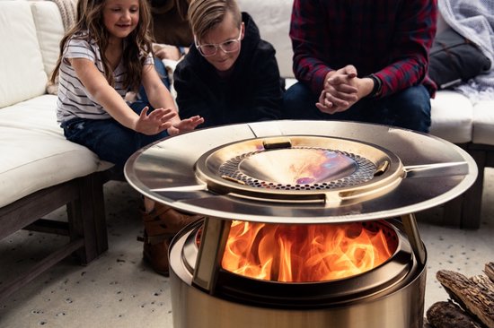 Couvercle Solo Stove Pour Bonfire - Acier Inoxydable, Transforme Votre Brasero En Table Élégante