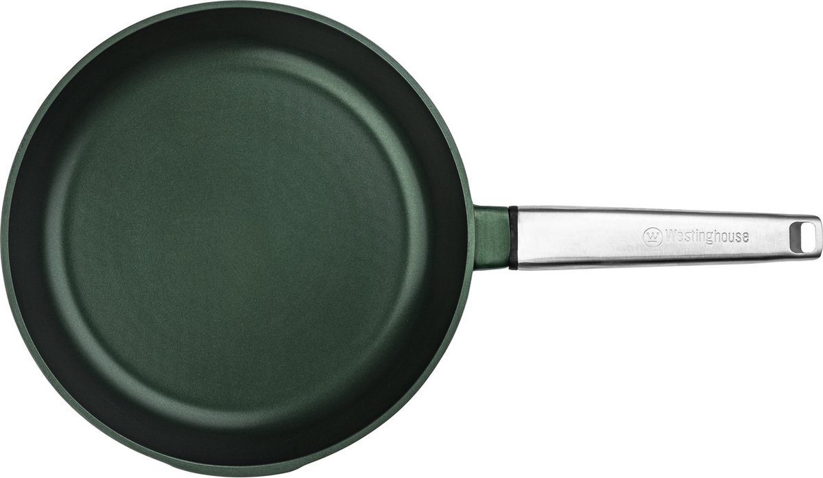 Westinghouse Performance 7-delige Pannenset – Koekenpan + Braadpannen + Hapjespan + Wokpan + Grillpan + Steelpan – Inductie – Groen – foto 2
