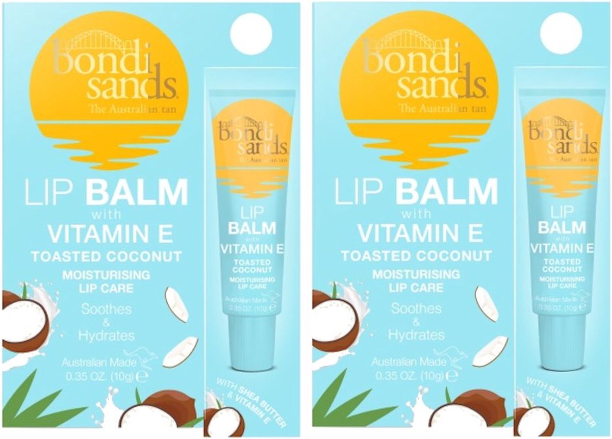 BONDI SANDS - Sunscreen Lip Balm SPF Vitamine E Toasted Coconut - 2 Pak