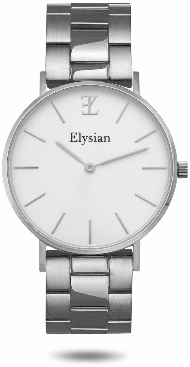 Elysian - Horloge Dames - Zilver - Schakelband - Waterdicht - 36mm - Cadeau Voor Vrouw