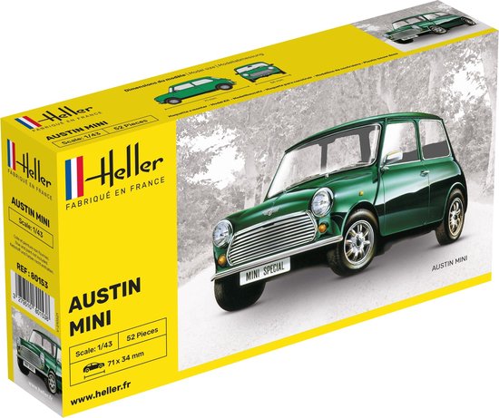 1:43 Heller 80153 Austin Mini Car Plastic kit | bol.com