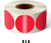 Sluitsticker - Sluitzegel – Rood – Cirkel – Rond - Kerst - Valentijn | Trouwkaart - Geboortekaart | Hobby - Envelop stickers | Cadeau - Gift - Cadeauzakje - Traktatie | Chique inpakken | Huwelijk | Planner – Organizen – Labelen - DH collection