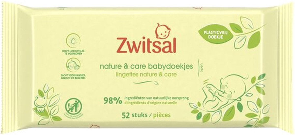 Zwitsal Nature Care billendoekjes | 52 stuks