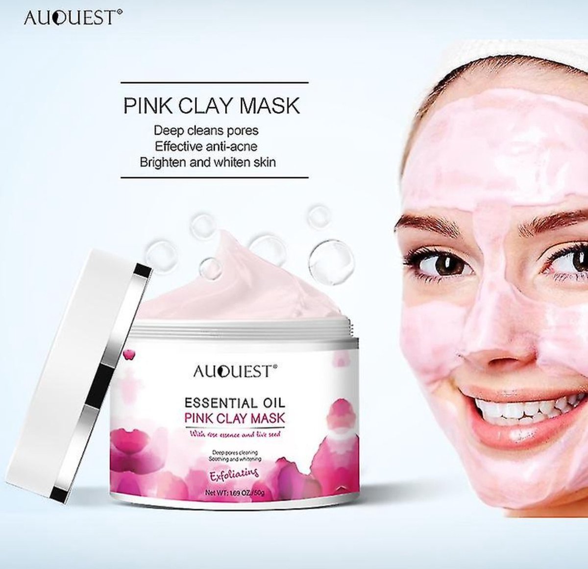 Face mask & scrub/exfoliating in 1 voor droog en grauwe huid, rimpels, litteken & spots
