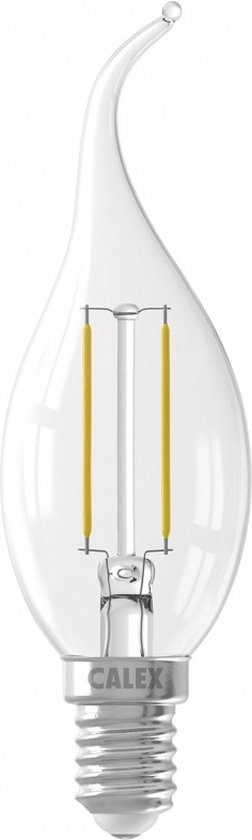 Calex Lichtbron E14 Tip Kaarslamp - Glas - Transparant - 4 x 12 x 4 cm (BxHxD)