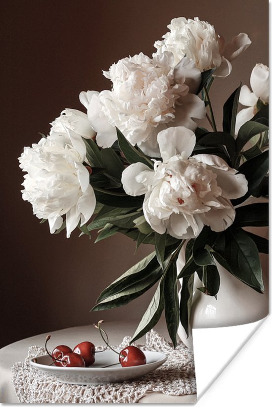 Affiche Cerises - Nature morte - Fleurs - 20x30 cm