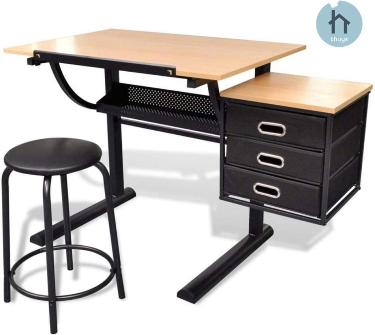 Thuys Tekentafel - Tekentafel met Kruk