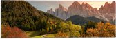 WallClassics - Drapeau - Paysage d'Automne - 60x20 cm Photo sur Drapeau Polyester