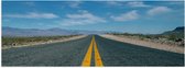 WallClassics - Poster (Mat) - Lange Weg naar de Horizon - 90x30 cm Foto op Posterpapier met een Matte look