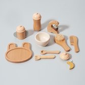 Petit Monkey - Poppen Voedingsset - Houten speelgoed