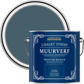 Rust-Oleum  Blauw Chalky Finish Muurverf - Blauwdruk 2,5L