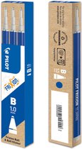 Recharge pour stylo bille Pilot FriXion Ball/Clicker, bleu, étui de 3 pcs 12 pcs