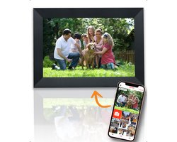 Cadre photo numérique Cadre photo numérique Full HD 15,6 pouces avec application frameo - 32 Go - Écran tactile IPS