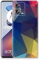 Telefoon Hoesje Motorola Edge 30 Fusion Siliconen Back Cover Polygon Dark