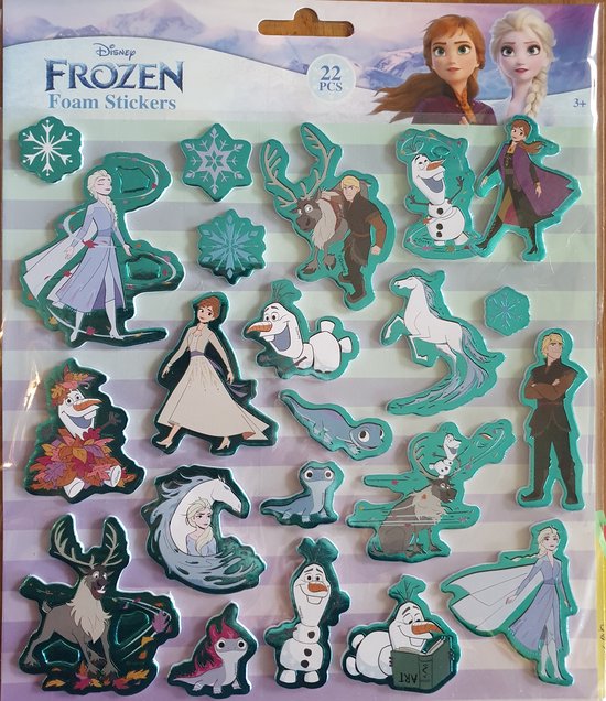 stickervel Frozen junior 24 x 20,5 cm foam 22 stuks | bol.com