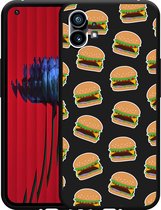 Nothing Phone (1) Hoesje Zwart Burgers - Designed by Cazy